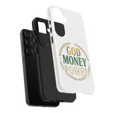 Phone Case — "God Money Power" Inspirational Religious Design