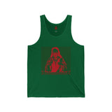 Vintage Ski Poster Tank Top — Retro Mountain Winter Sports Graphic