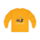 God Money Power Long Sleeve Tee — Inspirational Faith & Prosperity Graphic Shirt