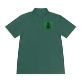 Graphic Polo — 'God Money Power' Green Icon Polo Shirt