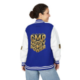 Letterman Jacket — "GMP Good Money Power" Retro Varsity Jacket