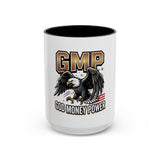 GMP ‘God Money Power’ Accent Coffee Mug - Bold Eagle Graphic 11/15oz