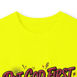Inspirational Long Sleeve Tee — “Put God First, Hustle for the Money, Put Yourself in Power”
