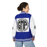 Letterman Jacket - "GMP (God Money Power)" Black & White Varsity Jacket
