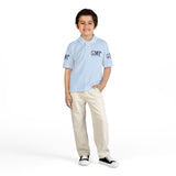 Youth Polo Shirt - 'GMP God Money Power' Logo School Uniform