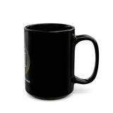 God • Money • Power Black Mug — G•M•P Emblem Ceramic Coffee Cup (11oz/15oz)