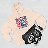 Patriotic 'God Money Power' Hoodie — Americana Flag Graphic Fleece Hoodie