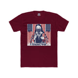 Patriotic Bandana Skull Tee — American Flag Graphic Cotton T-Shirt