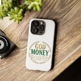 Phone Case — "God Money Power" Inspirational Religious Design