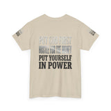 Inspirational Faith Tee — "Put God First, Hustle for the Money, Put Yourself in Power"