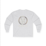 Long Sleeve Tee — Gold Monogram GMP Logo “God, Money, Power”