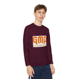 GMP "God Money Power" Youth Long Sleeve Tee - Orange Logo