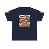 Put GOD First Hustle For The MONEY Tee - Faith & Motivation Graphic T-Shirt