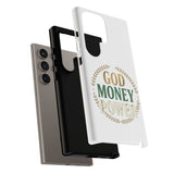Phone Case — "God Money Power" Inspirational Religious Design