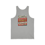 Inspirational Faith Tank Top — "Put GOD First, Hustle For The MONEY, Put Yourself In POWER"