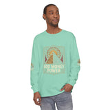 Long Sleeve T-Shirt — 'God Money Power' Pyramid Graphic