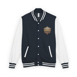 Letterman Jacket — 'God Money Power' Retro Crest Varsity Jacket