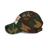 God Money Power Dad Cap — White Embroidered Baseball Hat