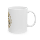 God Money Power Ceramic Mug – Inspirational Pyramid Design Coffee Cup (11oz, 15oz)