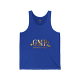 GMP (God Money Power) Gold Logo Tank Top — Faith-Inspired Motivational Graphic Tank
