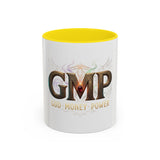 GMP 'God Money Power' Accent Coffee Mug — 11/15 oz Inspirational Ceramic