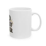 Ceramic Mug — "God Money Power" Inspirational Coffee Cup