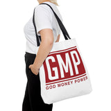 GMP Tote Bag — God Money Power Red Logo All-Over Print Tote