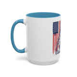 God, Money, Power Coffee Mug — Patriotic Street Art Accent Mug (11/15oz)