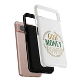 Phone Case — "God Money Power" Inspirational Religious Design