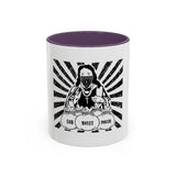 Coffee Mug — 'God Money Power' Bandana Jesus Black Accent Mug (11/15oz)