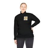 Quarter-Zip Pullover — 'GMP' Gold Logo (God Money Power) Stylish Monogram