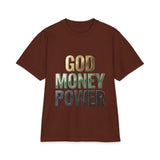 God Money Power T-Shirt — Bold Faith & Hustle Graphic Tee