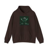 Angel Of Death Hoodie — Dark Green Guardian Graphic Pullover