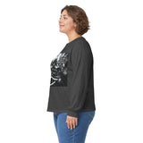 Angel Of Death Long Sleeve Tee — Dark Fantasy Angel & Serpent Graphic