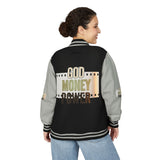 Letterman Jacket — 'God Money Power' Retro Varsity Jacket