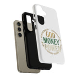 Phone Case — "God Money Power" Inspirational Religious Design