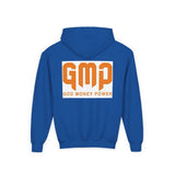 Youth Hoodie — GMP (God Money Power) Bold Orange Logo