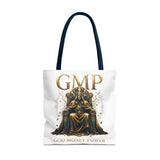 GMP 'Gold Money Power' Tote Bag — Luxurious King on Throne All-Over Print