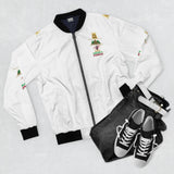 Money Power Graphic Bomber Jacket