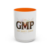 GMP 'God Money Power' Accent Coffee Mug — 11/15 oz Inspirational Ceramic