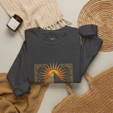 Egyptian Pyramid Sun Graphic Sweatshirt - "Good Morning, Pharaoh" Crewneck