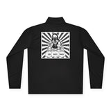Quarter-Zip Pullover — Retro Boxing Saint Graphic