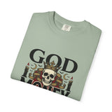 God Money Power- Skull T-Shirt — Gothic Skull Graphic Tee