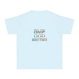 Youth Tee — 'GMP GOD MONEY POWER' Graphic Chest T‑Shirt