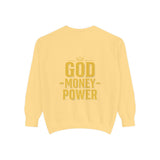 GMP "God Money Power" Sweatshirt — Gold Foil Graphic Crewneck