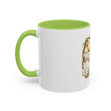 Coffee Mug — "God Money Power" Gold Emblem Accent Mug