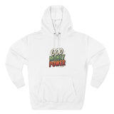 God Money Power Hoodie — Retro Bold Graphic Pullover