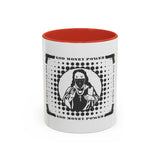 God Money Power Accent Coffee Mug – Bold Streetwear Religious Graphic (11/15oz)