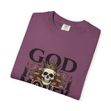 God Money Power- Skull T-Shirt — Gothic Skull Graphic Tee