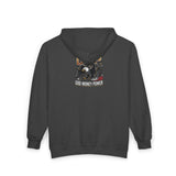 God Money Power (GMP) Zip Hoodie — Vintage Eagle Graphic